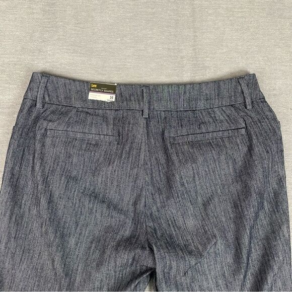 Lee Regular Fit Straight Leg Lightweight Secretly Shapes Pants Size 16S - Picture 7 of 12